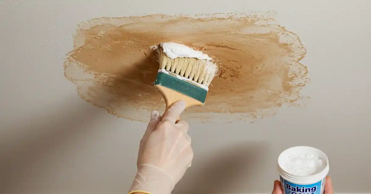 How to Get Rid of Brown Water Stains on Ceiling 4 Baking Soda Paste