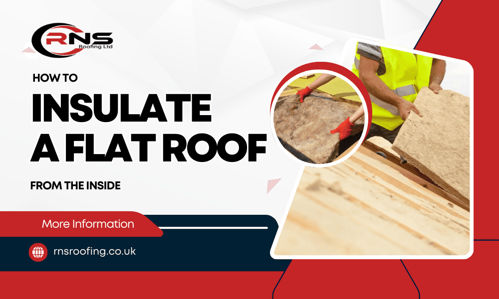 Insulate a flat roof from inside